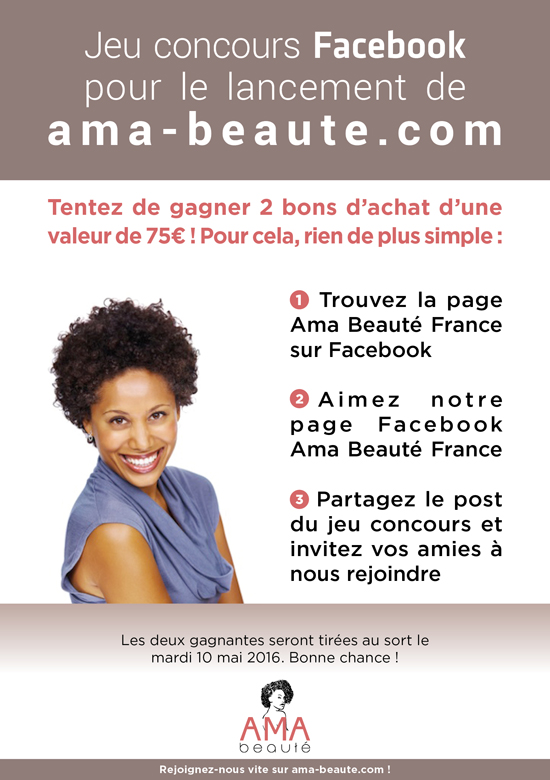 Verso flyer AMA Beauté